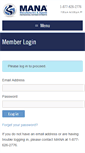Mobile Screenshot of members.manaonline.org
