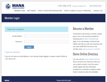 Tablet Screenshot of members.manaonline.org